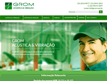 Tablet Screenshot of grom.com.br